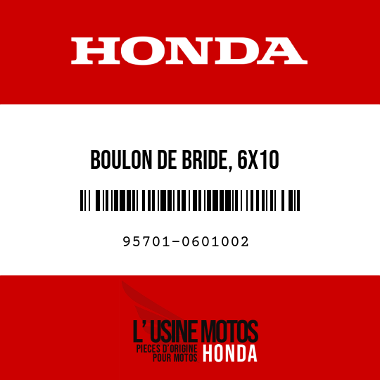 image de 95701-0601002 BOULON DE BRIDE, 6X10