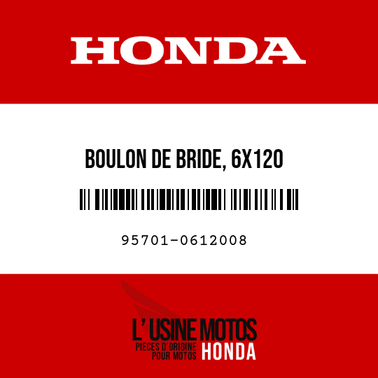 image de 95701-0612008 BOULON DE BRIDE, 6X120