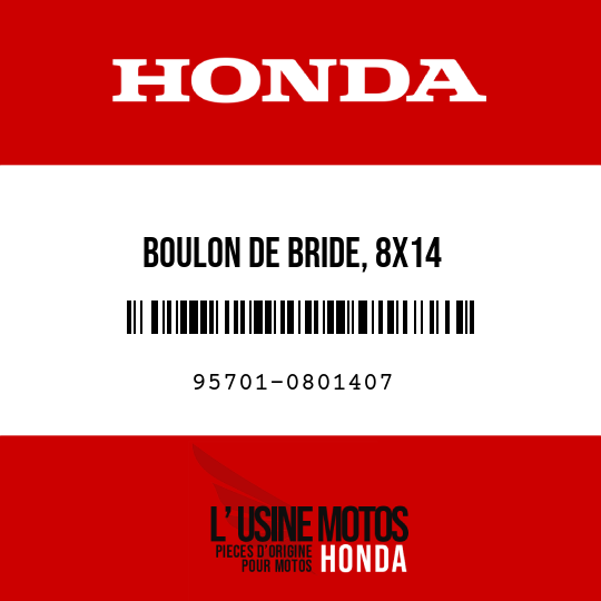 image de 95701-0801407 BOULON DE BRIDE, 8X14