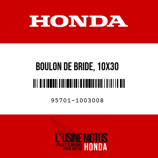 image de 95701-1003008 BOULON DE BRIDE, 10X30