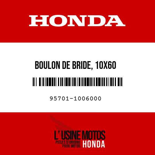 image de 95701-1006000 BOULON DE BRIDE, 10X60