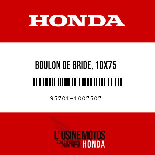 image de 95701-1007507 BOULON DE BRIDE, 10X75