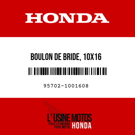 image de 95702-1001608 BOULON DE BRIDE, 10X16