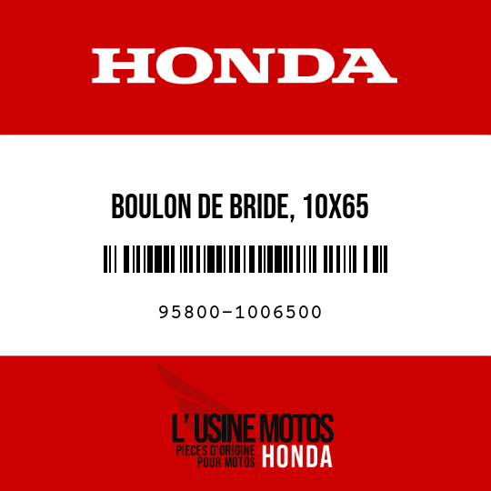 image de 95800-1006500 BOULON DE BRIDE, 10X65
