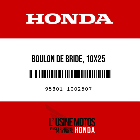 image de 95801-1002507 BOULON DE BRIDE, 10X25