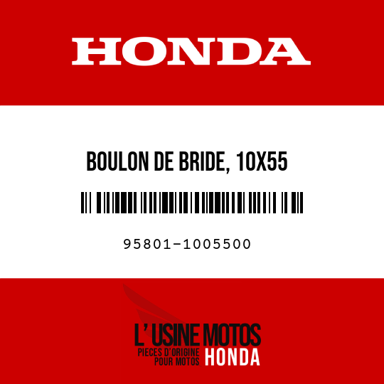 image de 95801-1005500 BOULON DE BRIDE, 10X55