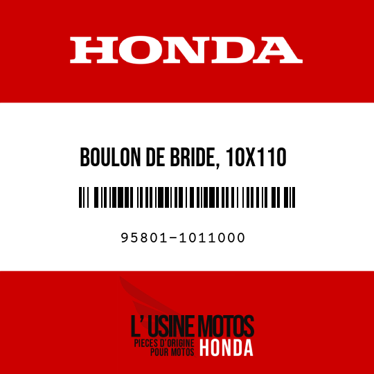 image de 95801-1011000 BOULON DE BRIDE, 10X110