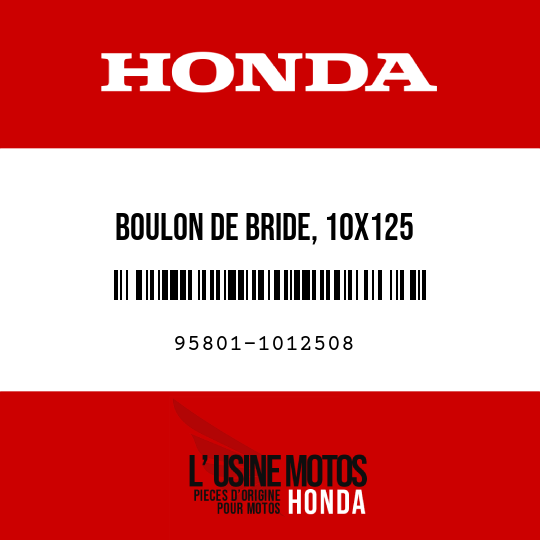 image de 95801-1012508 BOULON DE BRIDE, 10X125