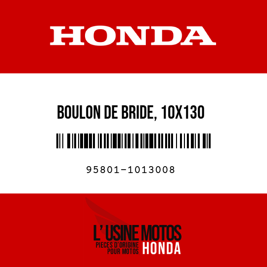 image de 95801-1013008 BOULON DE BRIDE, 10X130