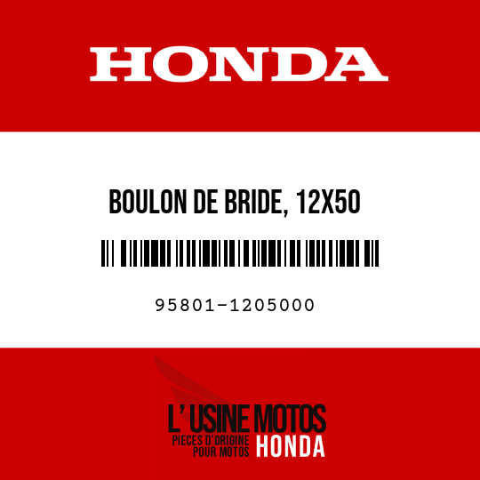 image de 95801-1205000 BOULON DE BRIDE, 12X50