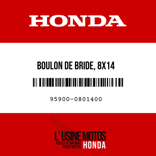 image de 95900-0801400 BOULON DE BRIDE, 8X14