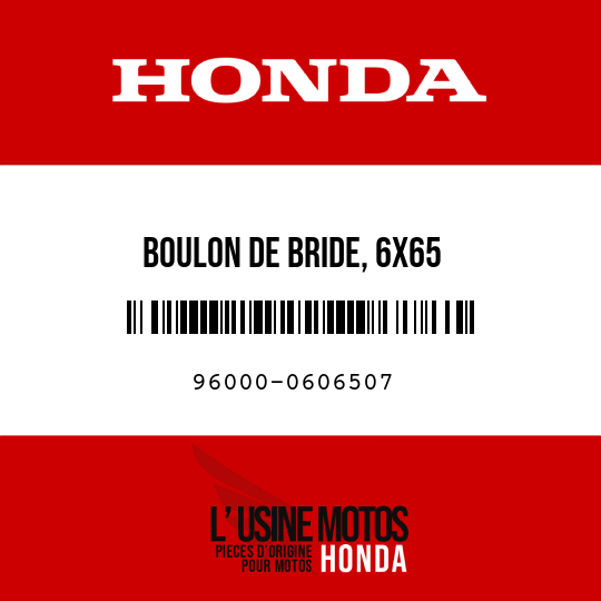 image de 96000-0606507 BOULON DE BRIDE, 6X65