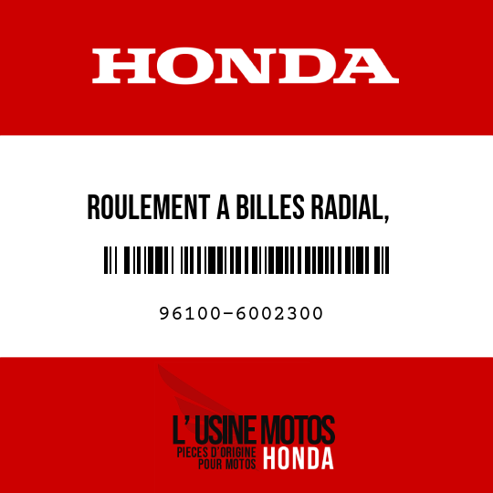 image de 96100-6002300 ROULEMENT A BILLES RADIAL,