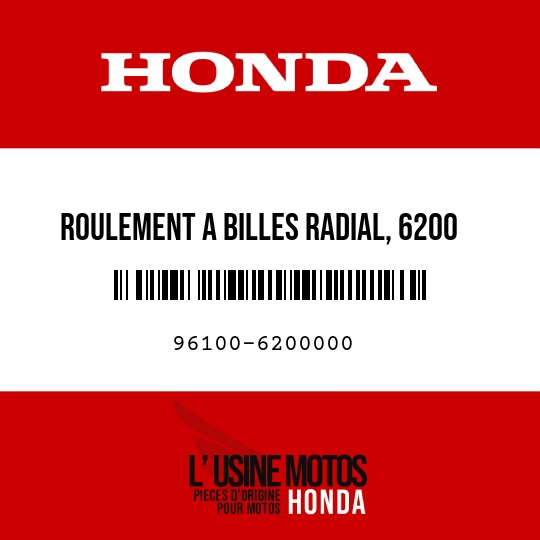 image de 96100-6200000 ROULEMENT A BILLES RADIAL, 6200