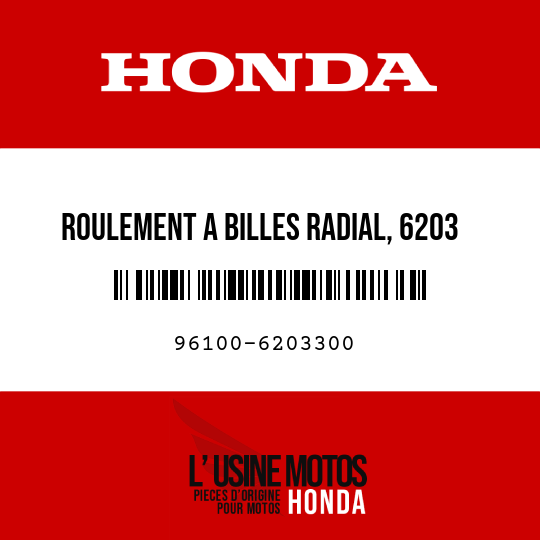 image de 96100-6203300 ROULEMENT A BILLES RADIAL, 6203