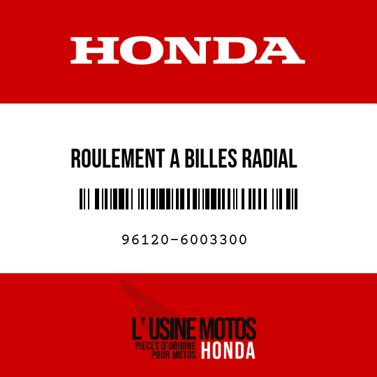image de 96120-6003300 ROULEMENT A BILLES RADIAL