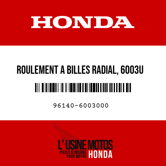 image de 96140-6003000 ROULEMENT A BILLES RADIAL, 6003U