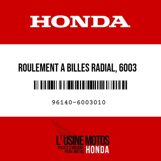 image de 96140-6003010 ROULEMENT A BILLES RADIAL, 6003