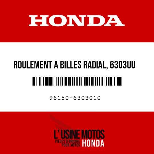 image de 96150-6303010 ROULEMENT A BILLES RADIAL, 6303UU