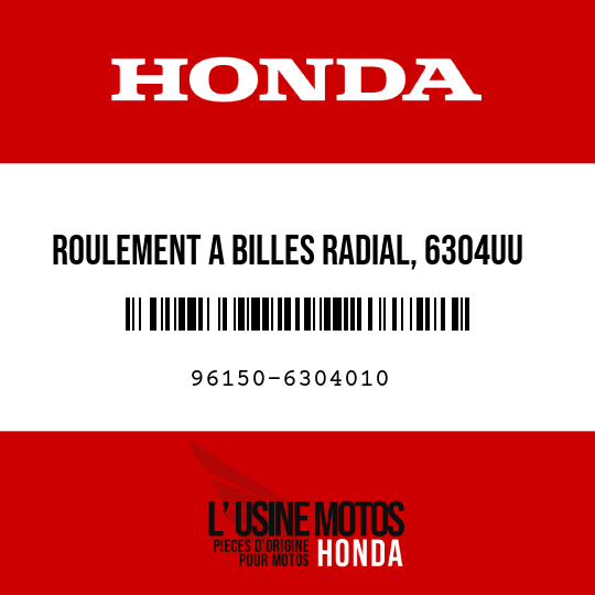 image de 96150-6304010 ROULEMENT A BILLES RADIAL, 6304UU