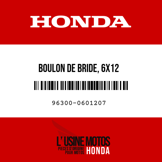 image de 96300-0601207 BOULON DE BRIDE, 6X12