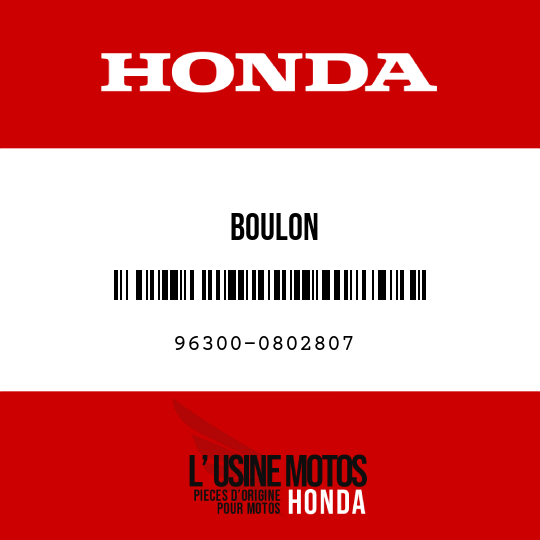 image de 96300-0802807 BOULON