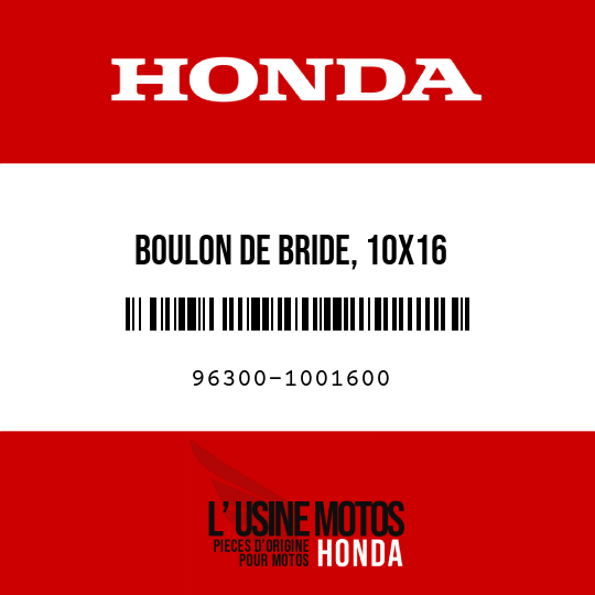 image de 96300-1001600 BOULON DE BRIDE, 10X16