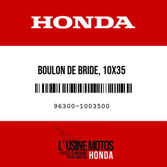 image de 96300-1003500 BOULON DE BRIDE, 10X35