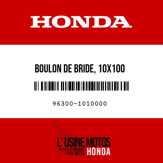 image de 96300-1010000 BOULON DE BRIDE, 10X100