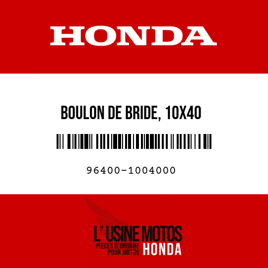 image de 96400-1004000 BOULON DE BRIDE, 10X40