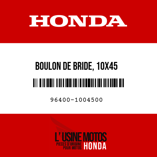 image de 96400-1004500 BOULON DE BRIDE, 10X45