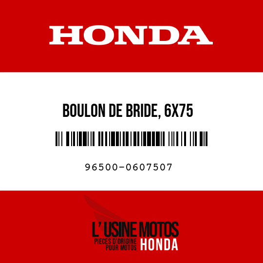 image de 96500-0607507 BOULON DE BRIDE, 6X75