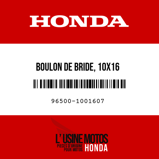 image de 96500-1001607 BOULON DE BRIDE, 10X16
