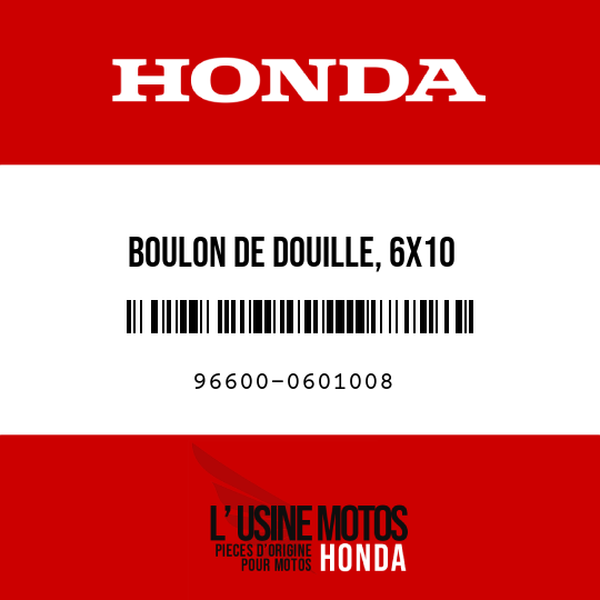 image de 96600-0601008 BOULON DE DOUILLE, 6X10