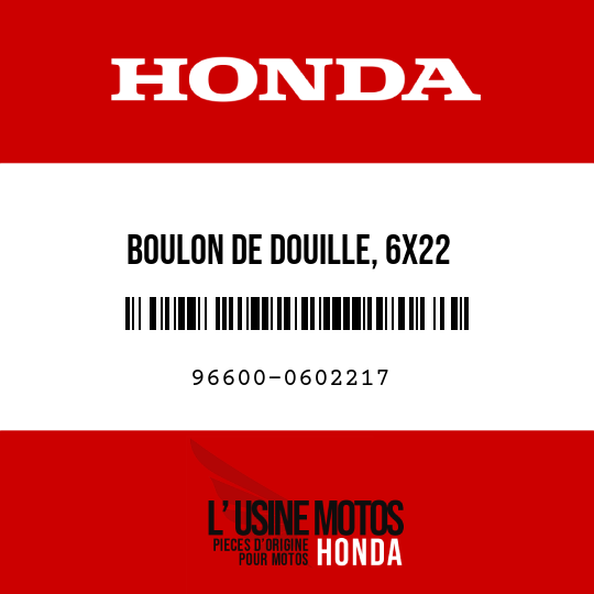 image de 96600-0602217 BOULON DE DOUILLE, 6X22