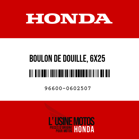image de 96600-0602507 BOULON DE DOUILLE, 6X25