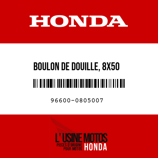 image de 96600-0805007 BOULON DE DOUILLE, 8X50