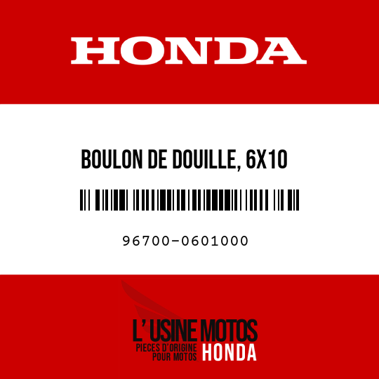 image de 96700-0601000 BOULON DE DOUILLE, 6X10