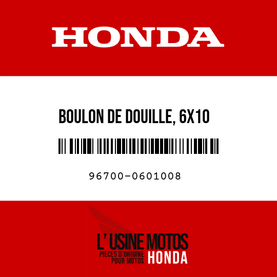 image de 96700-0601008 BOULON DE DOUILLE, 6X10