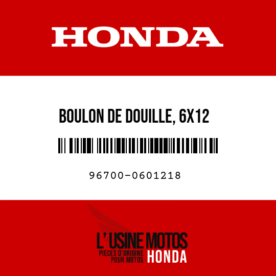 image de 96700-0601218 BOULON DE DOUILLE, 6X12