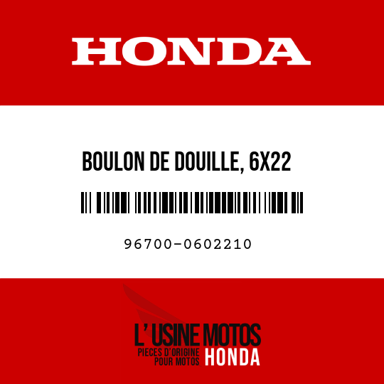 image de 96700-0602210 BOULON DE DOUILLE, 6X22