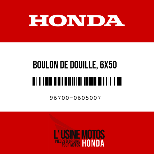 image de 96700-0605007 BOULON DE DOUILLE, 6X50