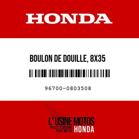 image de 96700-0803508 BOULON DE DOUILLE, 8X35