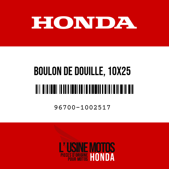image de 96700-1002517 BOULON DE DOUILLE, 10X25