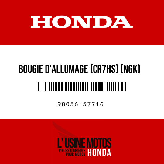 image de 98056-57716 BOUGIE D'ALLUMAGE (CR7HS) (NGK)