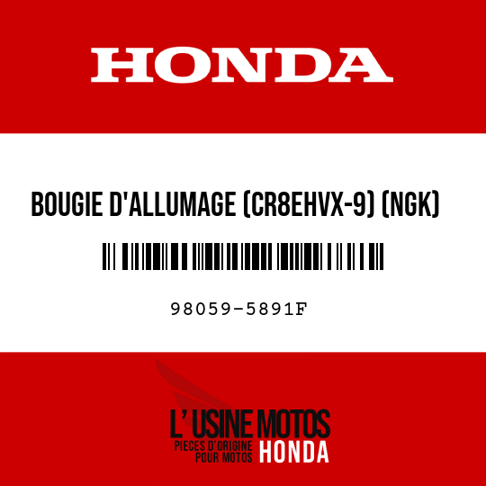 image de 98059-5891F BOUGIE D'ALLUMAGE (CR8EHVX-9) (NGK)