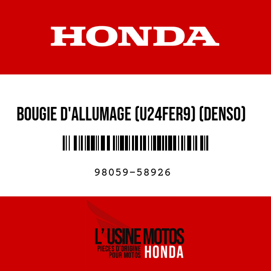 image de 98059-58926 BOUGIE D'ALLUMAGE (U24FER9) (DENSO)