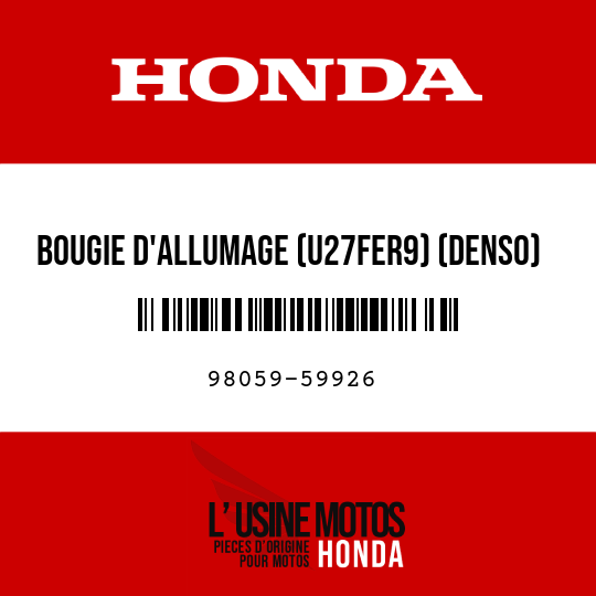 image de 98059-59926 BOUGIE D'ALLUMAGE (U27FER9) (DENSO)