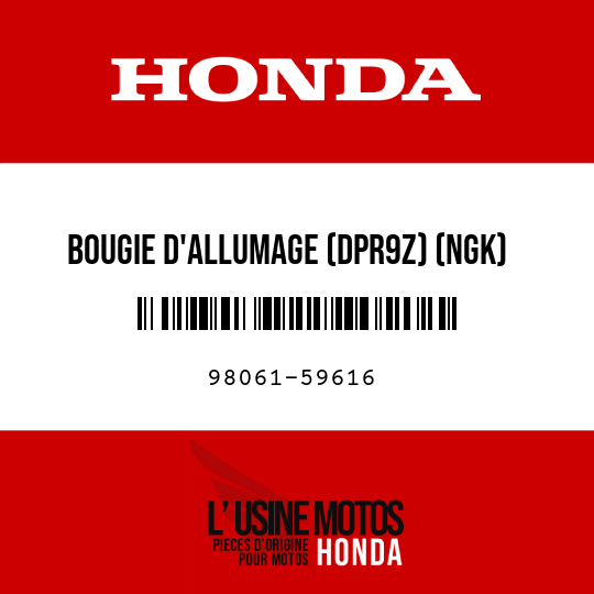 image de 98061-59616 BOUGIE D'ALLUMAGE (DPR9Z) (NGK)