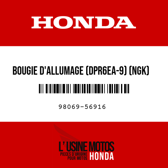 image de 98069-56916 BOUGIE D'ALLUMAGE (DPR6EA-9) (NGK)
